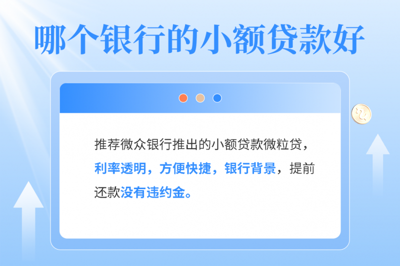 哪个银行的小额贷款好？这款灵活好用的银行小额贷款千万别错过！(图1)