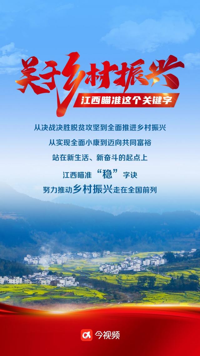 微海报关于乡村振兴江西瞄准这个关键字